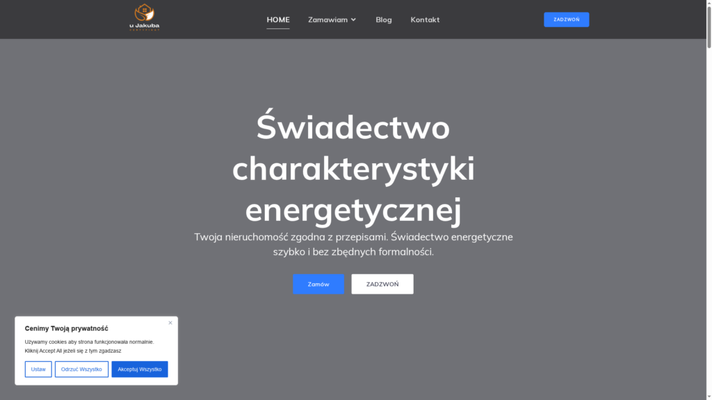 Budynek mieszkalny i dokumentacja do certyfikatu energetycznego