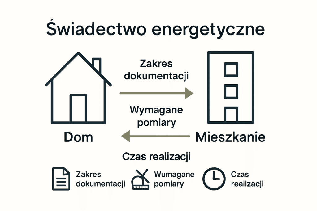 Por&oacute;wnanie świadectwa energetycznego domu i mieszkania